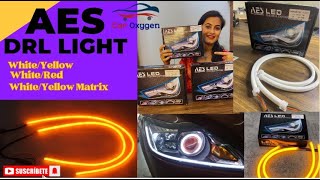 AES CAR DRL Lights Unboxing and Installation Tutorial aesdrllight aes drllight caroxygen [upl. by Enitsirk]