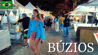 Búzios City Center Nightlife Walk 🇧🇷 [upl. by Eidissac]