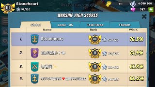 Boom Beach Warships Season 38 Top 1 Finish [upl. by Nasas]