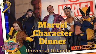 Marvel Character Dinner at Universal Super Hero Island [upl. by Ivad]