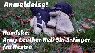 Handske Army Leather Heli Ski 3Finger fra Hestra Anmeldelse [upl. by Lali]