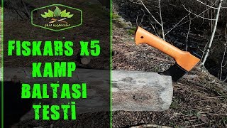 Fiskars X5 Kamp Baltası Test [upl. by Rebm]