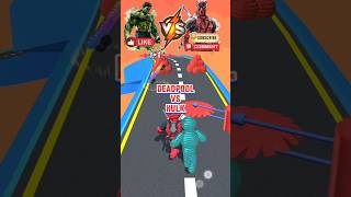 Deadpool vs Hulk Epic Battle in Ropeman 🪢 Who will win shorts deadpool ropemanrun wolverine [upl. by Ryter]