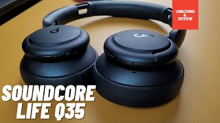 Anker Soundcore Life Q35 Over the Ear Headphones  Unboxing amp Review [upl. by Tana]