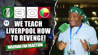 NIGERIA 30 BENIN REPUBLIC Godfrey  NIGERIAN FAN REACTION 2025 AFCON Qualifiers HIGHLIGHTS 2324 [upl. by Laehcimaj]