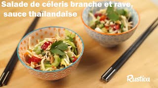 Salade de céleris branche et rave sauce thaïlandaise [upl. by Wahl]