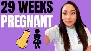 What to Expect at 29 Weeks Pregnant  Week By Week Symptoms for your Third Trimester Pregnancy [upl. by Baldridge]