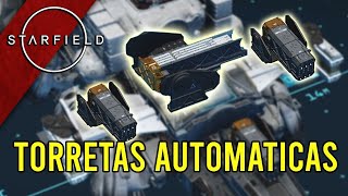 Como usar torreta automáticas comprar aumentar o dano e a melhor para sua Nave  Starfield dicas [upl. by Avir822]