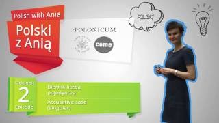 2 Accusative case singular  Polski z Anią 2 Biernik liczba pojedyncza [upl. by Anayd668]