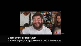 Circles Post Malone NPR LYRIC VIDEO SD 480p [upl. by Ashly]