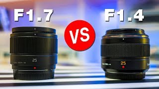 Panasonic 25mm f17 vs f14 Leica Photo Comparisons G85 [upl. by Rj]