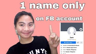 How to put one name only on Facebook [upl. by Rawde]