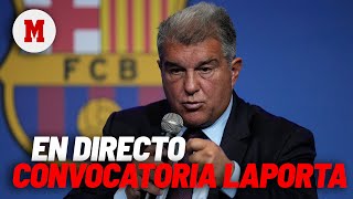 EN DIRECTO I Laporta convocatoria extraordinaria en vivo [upl. by Haleemak596]