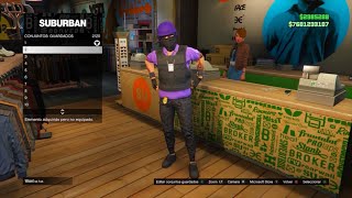 Conjuntos Tryhard Con Casco Morado Gta 5 Online [upl. by Athallia]