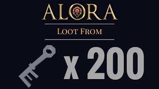 ALORA RSPS Opening 200 CRYSTAL KEYS [upl. by Nosredneh]