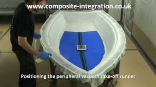 Resin Infusion of 3m Dinghy using Ciject Equipment [upl. by Avi619]