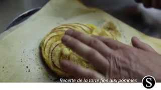 Recette de la tarte fine aux pommes par Hugues Gournay [upl. by Cynera272]