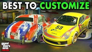 THE MOST CUSTOMIZABLE CARS IN GTA 5 ONLINE Best Cars To Customize [upl. by Herve]