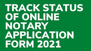 How to track status of online notary application 2021 in hindi [upl. by Elery]