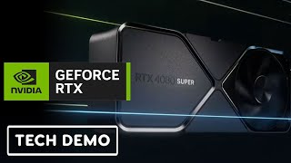 NVIDIA RTX 40 SUPER Series  Tech Demo 4080 SUPER 4070 SUPER 4070 Ti SUPER  CES 2024 [upl. by Winthorpe]