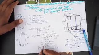 4legged stirrups cutting length  How to calculate steel of stirrups [upl. by Petie]