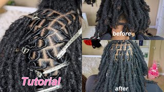 how to retwist locs beginner friendly  Nylajaine [upl. by Benedict]