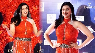 Mannara Chopra Ravishing Look In Red at International Iconic Awards 2024 [upl. by Brucie563]