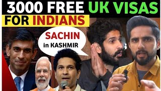 3000 FREE UK VISAS FOR INDIANS PAKISTANI PUBLIC REACTION ON INDIA REAL ENTERTAINMENT TV SOHAIB [upl. by Gladwin]