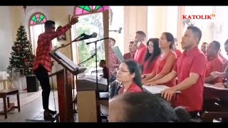 Koor Natal di Malaysia Barat❗OMK Kitorang Sehati👉Lagu Yesus Sudah Lahir Cipt Sirilus Wali [upl. by Eirlav]