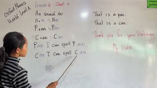 Lesson 4 Short a Aa sound a anan PanPan CanCan This is a pan This is a can teacher [upl. by Pren]