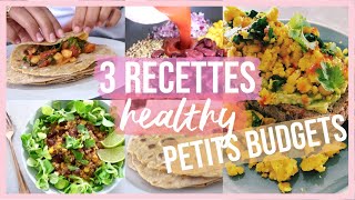 3 Recettes Cheap Express amp Healthy 🍠🥗🌯  SANS FOUR  😍 [upl. by Letreece368]