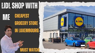 Lidl Luxembourg  Lidl cheapest grocery store  Checking out LUXEMBOURG Grocery Store LIDL VLOG [upl. by Burlie934]