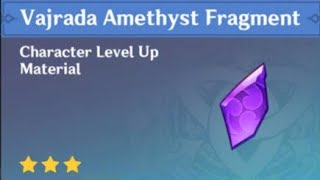 HOW TO GET VAJRADA AMETHYST FRAGMENT Genshin Impact [upl. by Ellene266]