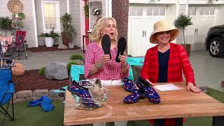 Sloggers Waterproof Patriotic Brushstrokes Garden Shoes on QVC [upl. by Hnilym]