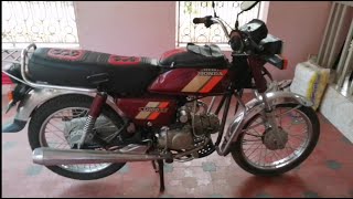 96 model hero honda CD 100 ss self started old bike modified [upl. by Arella]