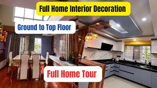 Full Home interior Decoration Ground To Top Floor Full Home Tour Kitchenbedroomliving room decor [upl. by Rees]