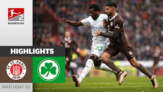 Saad Scores Twice  FC St Pauli  Greuther Fürth 32  Highlights  Matchday 20  BL 2 2324 [upl. by Cloe103]