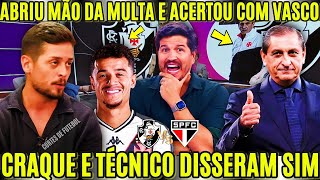 CRAQUE E TÃ‰CNICO ABRIRAM MÃƒO DA MULTA E ASSINA COM O VASCÃƒO NOTICIAS DO VASCO DA GAMA HOJE [upl. by Qiratla5]