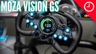 Moza Vision GS review The premium sim racing wheel with a rotating touch screen Video [upl. by Danieu78]