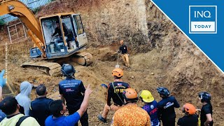 4 construction workers dead in Antipolo City landslide  INQToday [upl. by Ajay855]