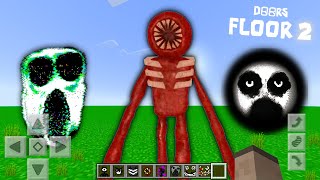 DOORS FLOOR 2 en MINECRAFT PE ¡FINAL  TODAS LAS ESCENAS Y JEFES  Actualización DOORS Floor 2 [upl. by Obed667]