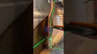 Radiator pipe bending and soldering asmr plumbing diy howto subscribe youtubeshorts tools [upl. by Atsed538]