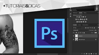 Tutorial Photoshop  Efeito tatuagem manipulação de imagem [upl. by Alvira]