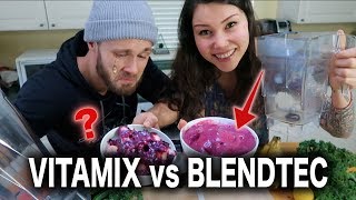 VITAMIX vs BLENDTEC  BLENDER BATTLE [upl. by Lexi]