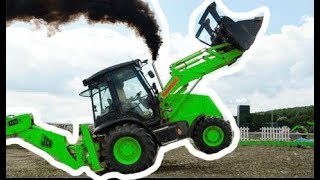 Amazing tractor digger stunt Goes Very Bad crazy Indian [upl. by Asilam]