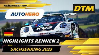 Chaos in Runde 1 😲  DTM Highlights vom Sachsenring präsentiert von Autohero  DTM 2023 [upl. by Sello]