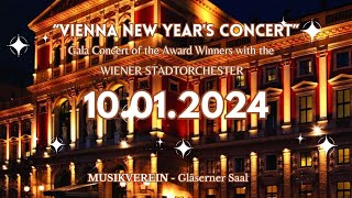 Vienna New Years Concert Gala with the Wiener Stadtorchester on January 10 2024 [upl. by Ajax575]