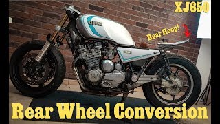 XJ650 Build Part 6  Rear Wheel Conversion  Rear Hoop [upl. by Hildegarde]