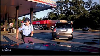 Driver With Warrants Tries The Bait and Flee On GSP  Trooper PITs Him Into A Guard Rail [upl. by Castra]