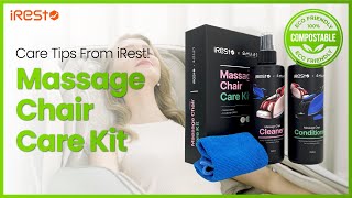 Cleaning and caring your massage chair I iRest Massage Chair Care Kit [upl. by Sisenej]